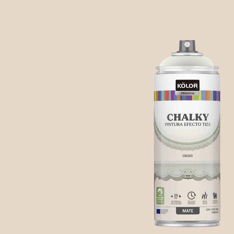 KOLOR - Pintura Tizada Chalky en Spray Crudo Mate 400ml.
