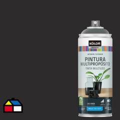 KOLOR - Pintura Esmalte Base Agua en Spray Gris Carbón Brillante 400 ml