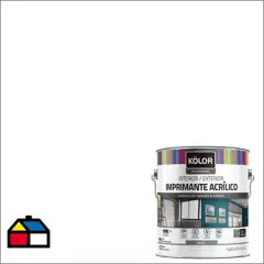 KOLOR - Imprimante standard interior y exterior mate blanco 1 galón