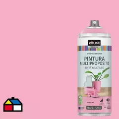 KOLOR - Pintura Esmalte Base Agua en Spray Rosa Claro Mate 400 ml