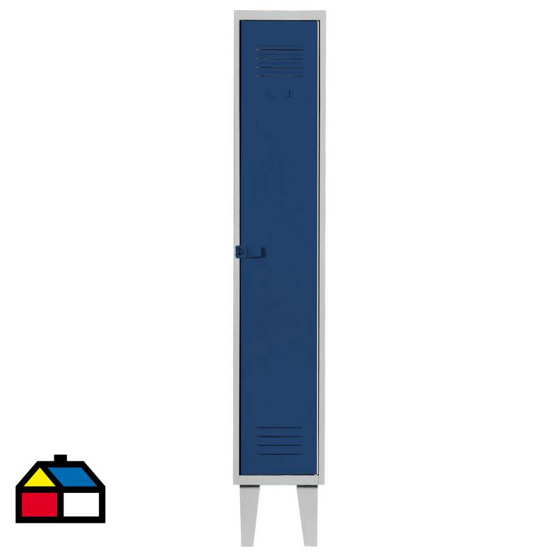 MOVILOCKERS - Lockers alta resistencia 170x29x45 cm 1 cuerpo 1 puerta azul