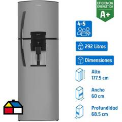 MABE - Refrigerador Top Freezer No Frost 292 Litros Platinum RMA300FWUT