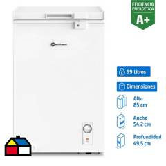 MADEMSA - Freezer horizontal 99 litros blanco