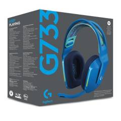 LOGITECH - Audífono gamer bluetooth con micrófono serie G733 azul
