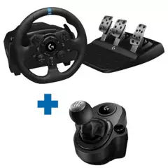 LOGITECH - Kit volante G923 Trueforce para PC/ PS4/ PS5 + Palanca de cambios