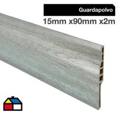 HOGA - Guardapolvo PVC 2mt x 90mm Color Beige Milan.