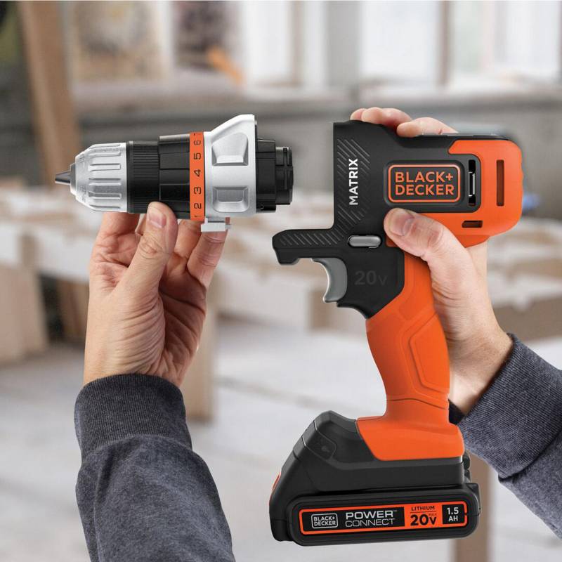 Herramientas a Bateria Black+Decker Matrix 20V 6en1