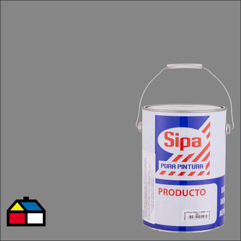 SIPA - Pintura para pisos mate 1 gl gris cemento