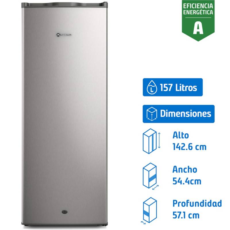 MADEMSA - Freezer Vertical 157 Litros Inox M-265V