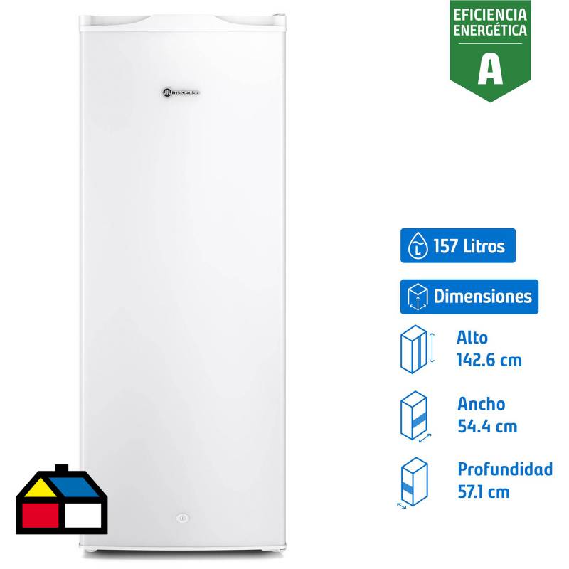 MADEMSA - Freezer Vertical 157 Litros Blanco MFV 645 B