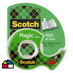 SCOTCH - Cinta magica 19mmx20,3m con dispensador