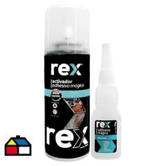 REX - Adhesivo mágico instantáneo multipropósito 25gr + 100ml seca en 9 seg.