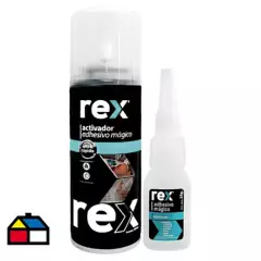 REX - Adhesivo mágico instantáneo multipropósito 25gr + 100ml seca en 9 seg