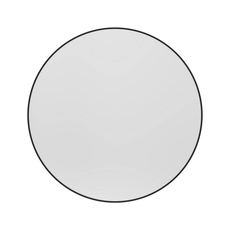 KLIPEN - Espejo circular 900x900mm bordes de aluminio negro