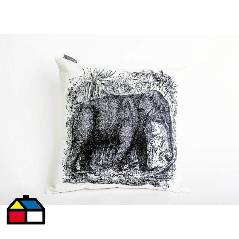 ATMOSPHERA HOME - Cojín elefante 45x45 cm