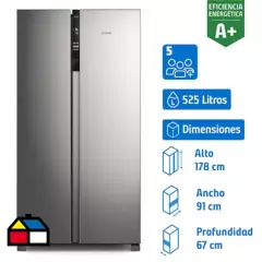 FENSA - Refrigerador Side by Side No Frost 525 Litros Inox SFX530