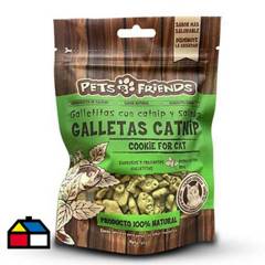 PETS AND FRIENDS - Snack gato galletas catnip 65 gr