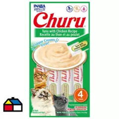 CHURU - Churu snack puré gatos atún con pollo 56 gr