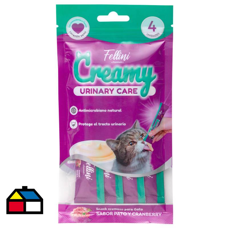 FELLINI - Snack humedo para gatos fellini creamy urinary care 60 gr