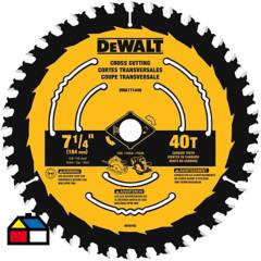 DEWALT - Disco sierra circular 7 1/4" 40 dientes