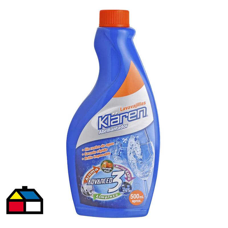 KLAREN - Abrillantador para lavavalillas liquido 500 ml