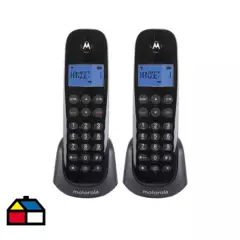 MOTOROLA - Pack 2 teléfonos inalámbricos digitales