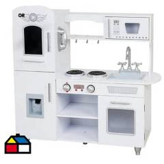 KIDSCOOL - Full kitchen 2 blanca con accesorios