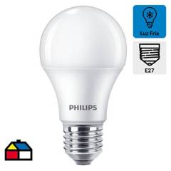 PHILIPS - Ampolleta led bulb Ecohome E27 12W luz fría