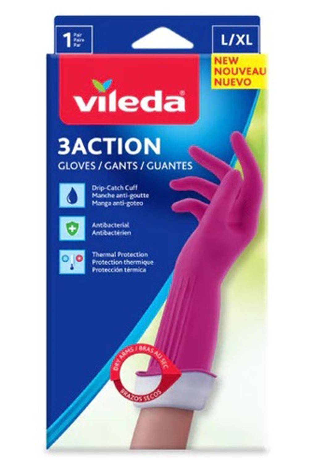 VILEDA - Guante 3 action  L/XL