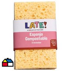 LATE - Esponja compostable 2 unid