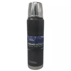 NATIONAL GEOGRAPHIC - Termo metálico 1000Ml color negro