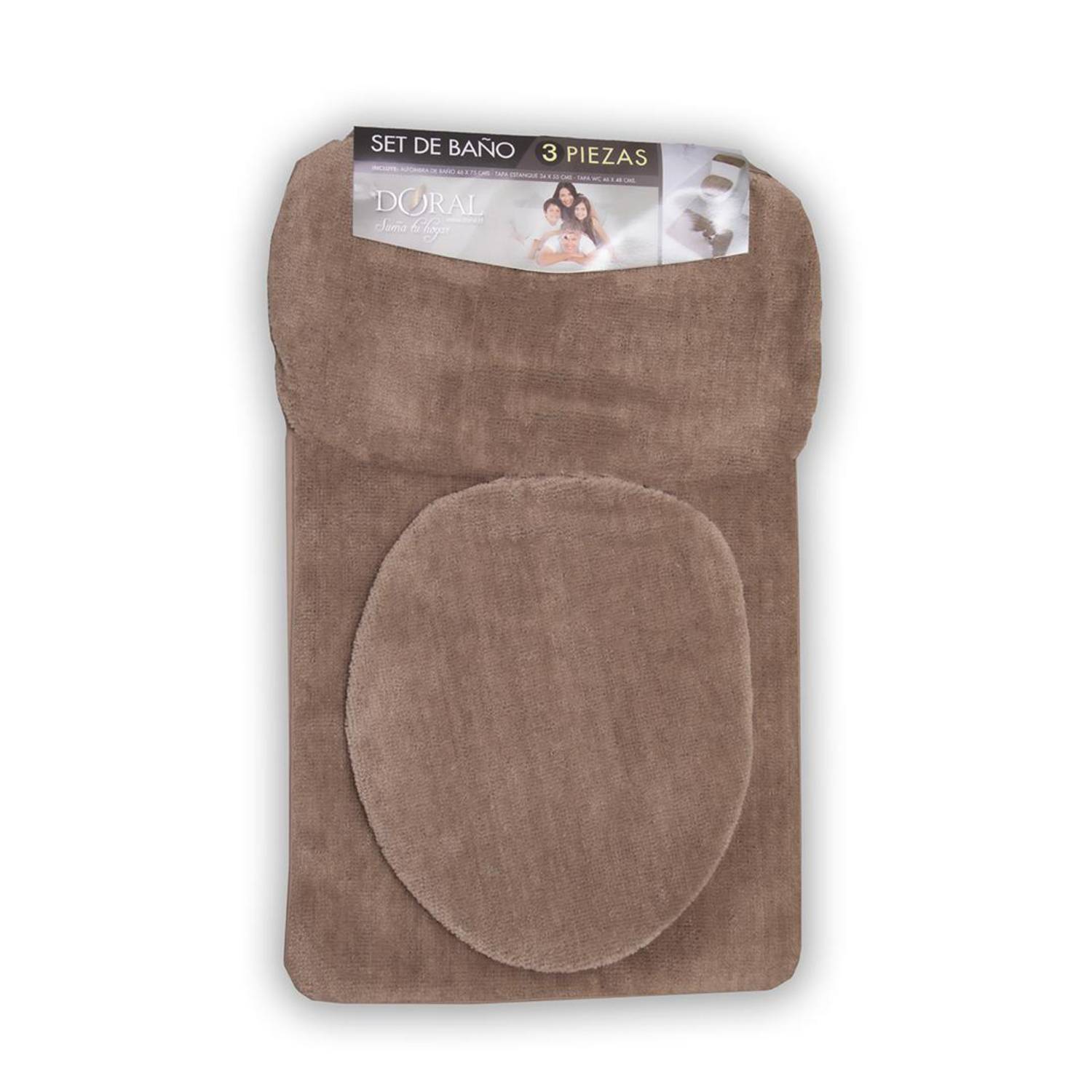 Ripley - SET DE BAÑO 3 PZS SHAGGY BEIGE