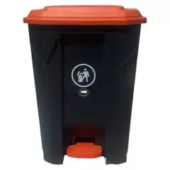 JENNY HOME - Basurero contenedor de basura  con pedal 50 lt