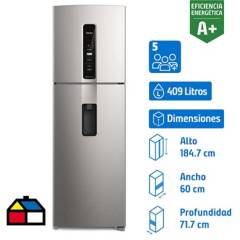 FENSA - Refrigerador Top Freezer No Frost 409 Litros Silver IW45S