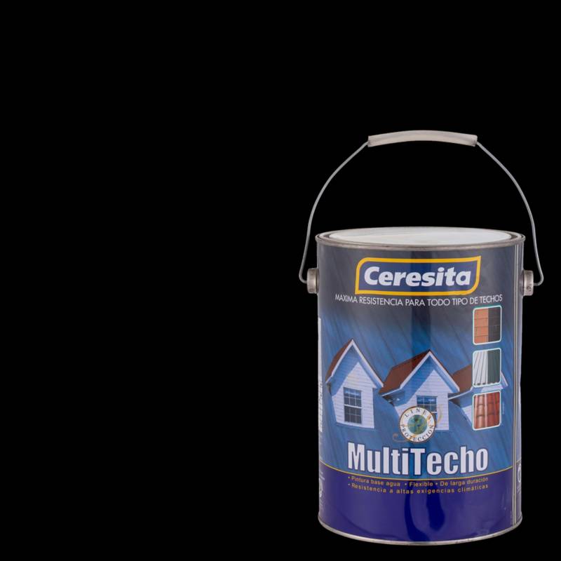 CERESITA - Pintura para techo a base de agua satinado 1 gl negro