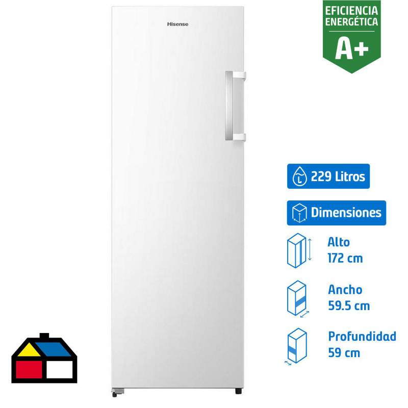HISENSE - Freezer Vertical 229 Litros Blanco UV277NW