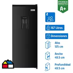 LIBERO - Refrigerador Single Door Frío Directo 167 Litros Negro LFM-178DFNW