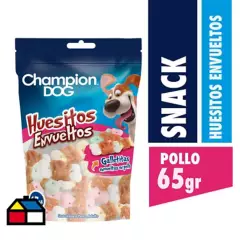 CHAMPION DOG - Snack huesitos envueltos 65 g
