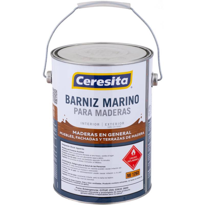 Barniz Marino c/ Tinte 1 Galón Caoba Ceresita