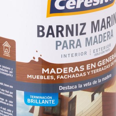 Barniz para madera brillante 1/4 gl nogal