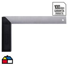 STANLEY - Escuadra carpintera 10" aluminio negro