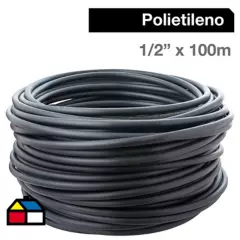 TIGRE - Cañería Polietileno 1/2" x 100m  Negro