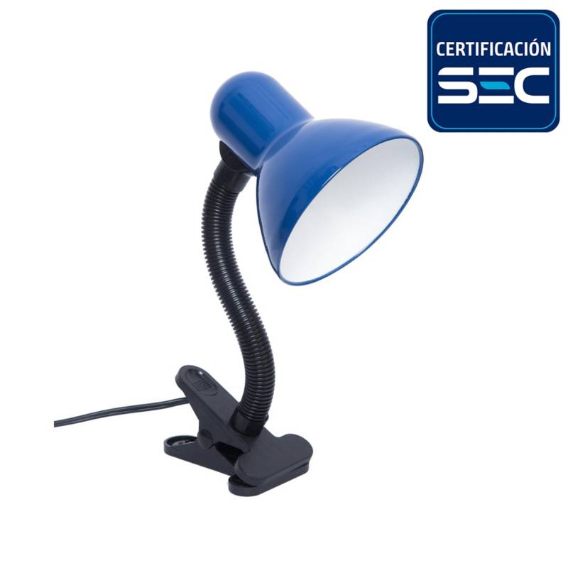 CASA BONITA - Lámpara escritorio pinza Piccola azul