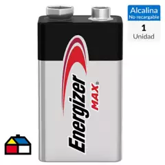 ENERGIZER - Batería alcalina 9V
