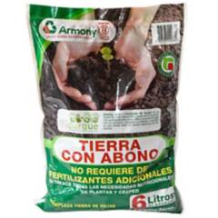 ARMONY - Tierra con abono para jardín 6 litros bolsa