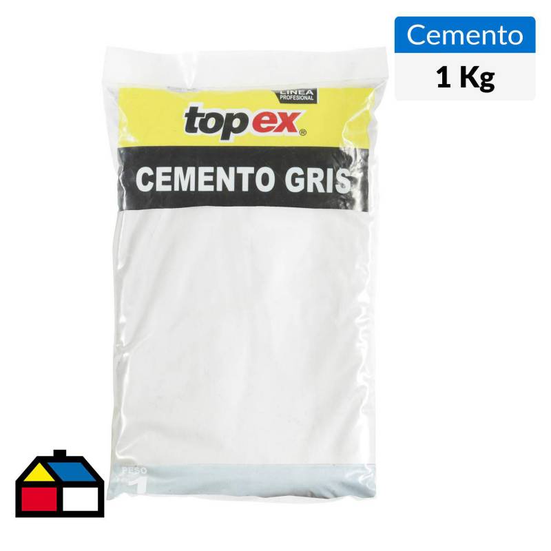 TOPEX - Cemento gris 1 kg. Gris