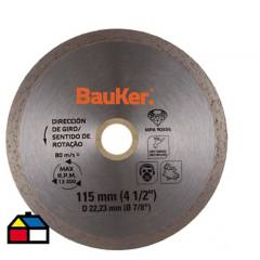 BAUKER - Disco de diamante 4,5" acero