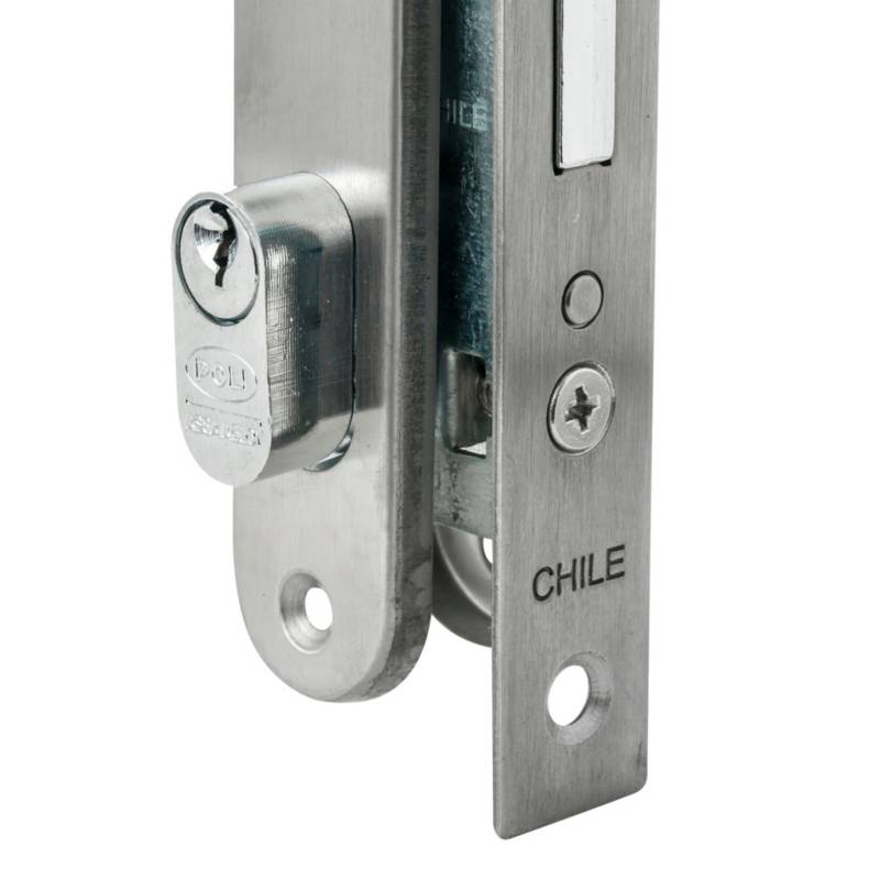 Cerradura embutida perfil alumini – Poli Chile