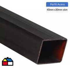 GENERICO - 40x30x1.5mm x6m Perfil tubular rectangular