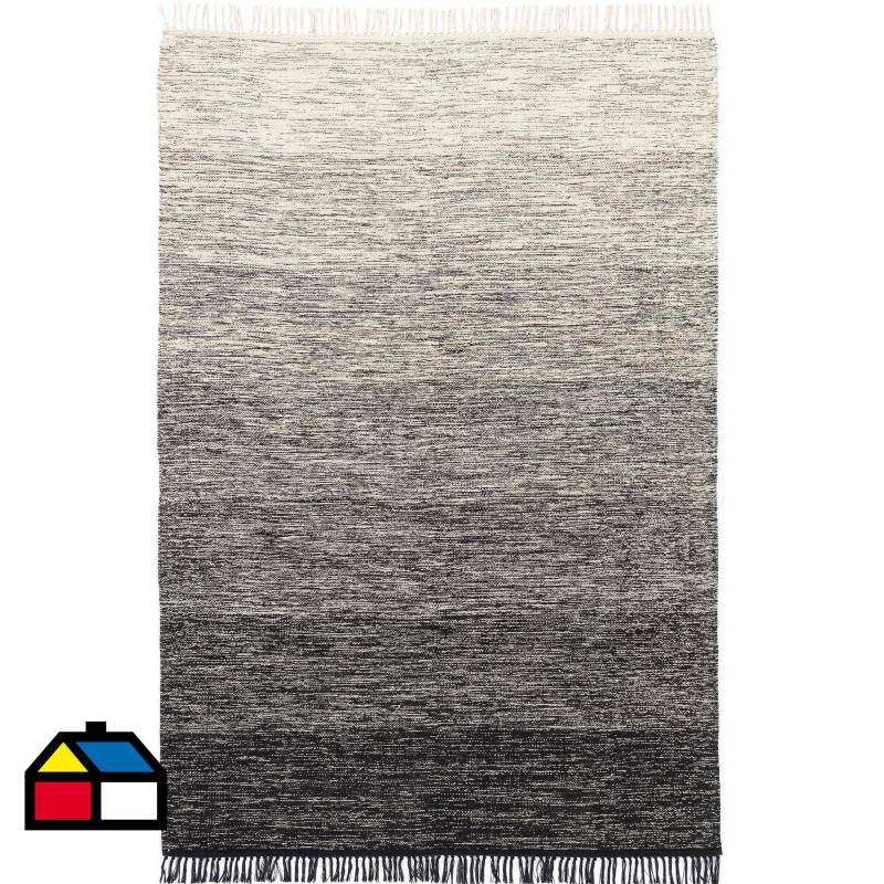 JUST HOME COLLECTION - Alfombra 200x290 cm cm negro/gris